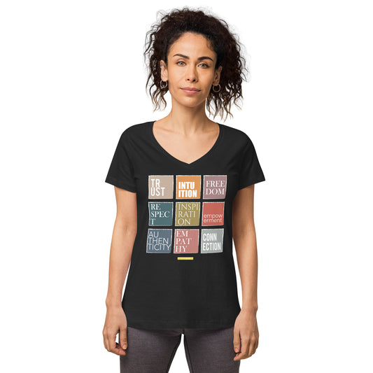 Believe In Yourself - Women’s fitted v-neck t-shirt